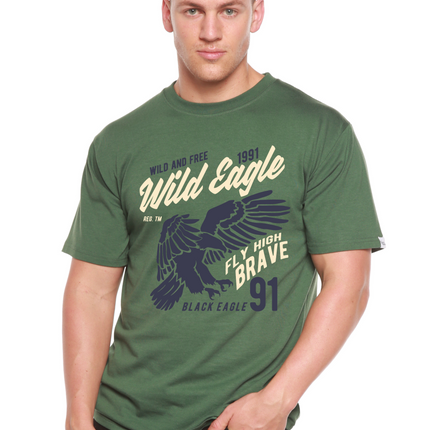 Wild Eagle Spun Bamboo® Men's Bamboo Viscose/Organic Cotton Short Sleeve Graphic T-Shirt