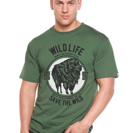 Wild Life Spun Bamboo® Men's Bamboo Viscose/Organic Cotton Short Sleeve Graphic T-Shirt