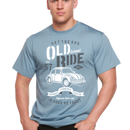 Old School Ride Spun Bamboo® Men's Bamboo Viscose/Organic Cotton Short Sleeve Graphic T-Shirt