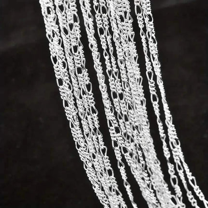 Exquisite Copper Necklace Chain, 16–30in Adjustable, 925 Silver Plated