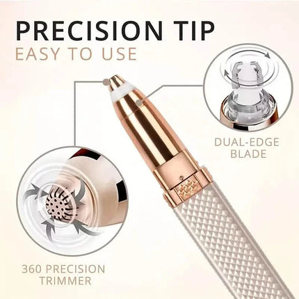 4-in-1 Facial Electric Shaver for Women