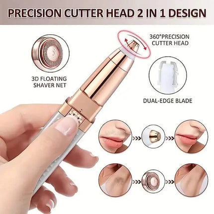 4-in-1 Facial Electric Shaver for Women