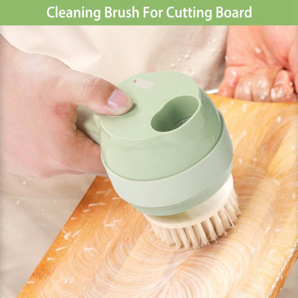 4-in-1 Handheld Electric Vegetable Chopper, Grinder, Slicer and Dicer