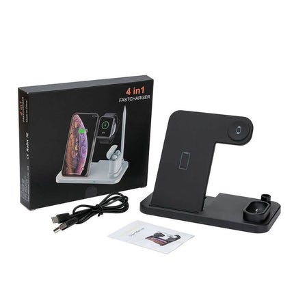 4-in-1 iPhone, Apple Watch, AirPods, Apple Pencil Wireless Qi Charger