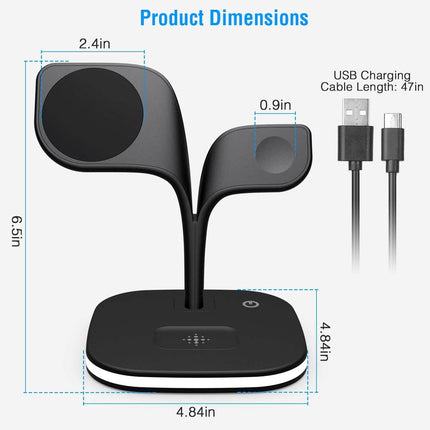 4-in-1 Magnetic Wireless Charging Station Dock