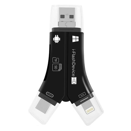 4-in-1 Media Transfer Card Reader with Memory Card