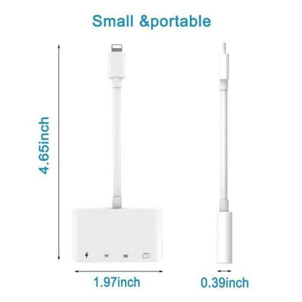 4-in-1 SD/TF Card Reader USB 2.0 Female OTG Adapter Cable