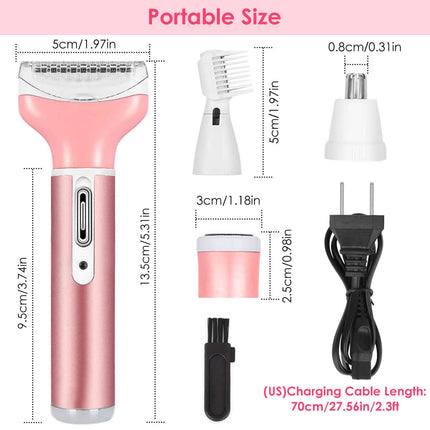 4-in-1 Women Electric Shaver