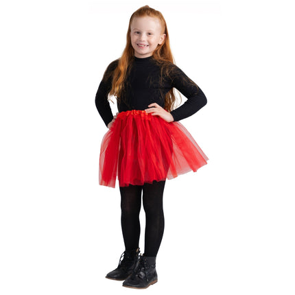 Kids Tutu Skirt – 4 Layer Tulle Ballerina Tutu in 9 Colors | Dress Up, Birthday & Halloween Costume