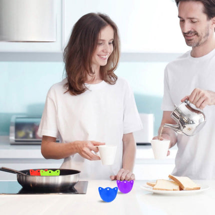 4-Pack: Egg Poachers Silicon Egg Cups