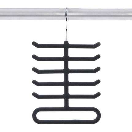 4-Pack: Non-Slip Velvet Tie Hanger Organizer Rack