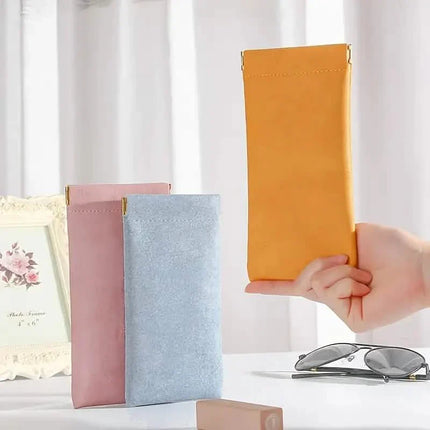 4-Pack: Soft PU Leather Reading Glasses Bag