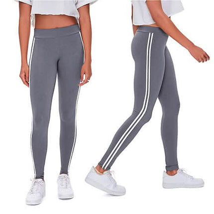 4-Pack: Women's Ultra-Soft Striped Yoga Leggings