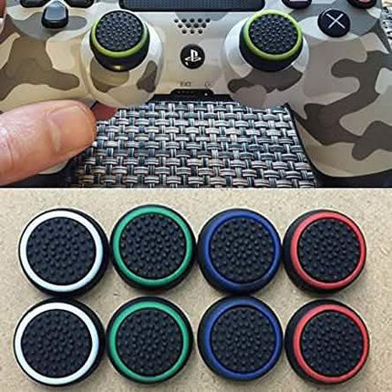 4-Pairs: Silicone Cap Joystick Thumb Grip Protect Cover for PS3 PS4 Xbox 360 Xbox One Wii U Game Controllers