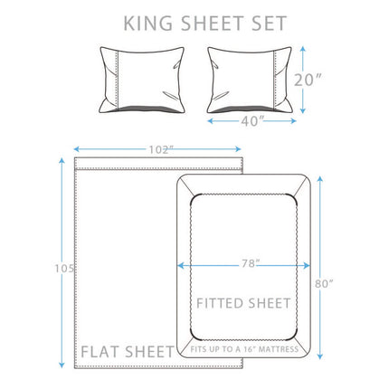 4-Piece: Brushed Cotton Percale Sheet Set