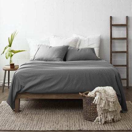 4-Piece: Checkered Embossed Sheet Set