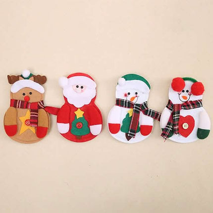 4-Piece: Holiday Tableware Sets Christmas Knife And Fork Bags
