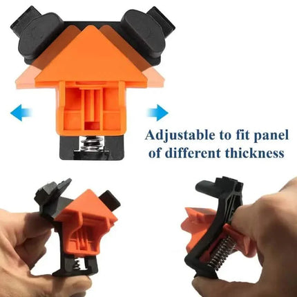 4-Piece Set: Precision 90 Degree Angle Clamps for Woodworking