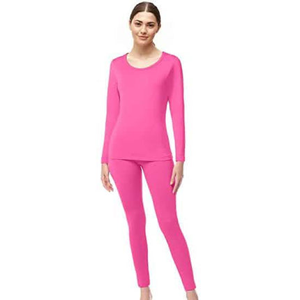 4-Piece Set: Women's Ultrasoft Microfiber Fleece Thermal