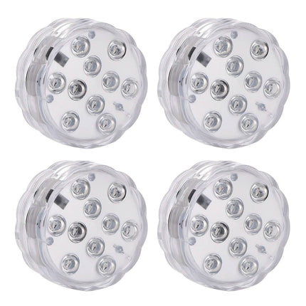 4-Piece: Submersible RGB LED Lights