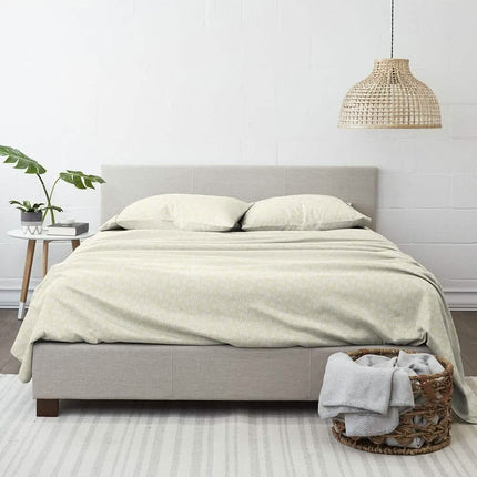 4-Piece: Wheatfield Patterned Sheet Set