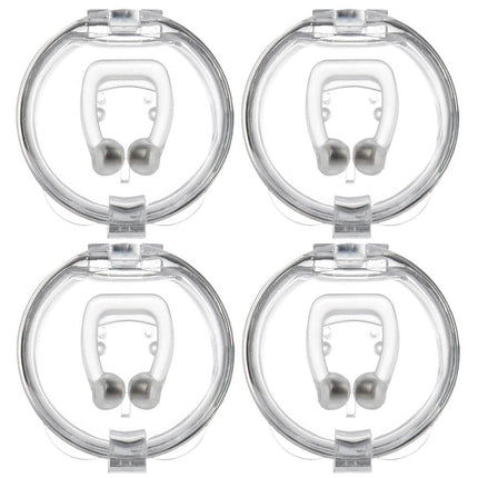 4-Pieces: Magnetic Nose Clip Anti Snoring Device