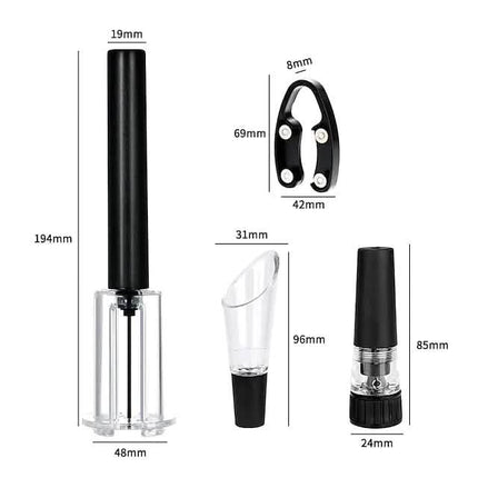 4-Pieces Set: Air Pump Wine Bottle Opener