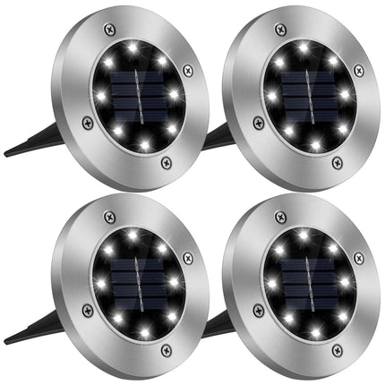 4-Pieces: Solar Powered Ground Light