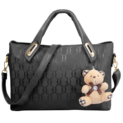 4-Pieces: Women Leather Handbag