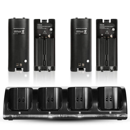 4 Remotes Charging Dock