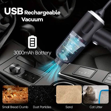 4000Pa Twin Turbine Motor Handheld Vacuum Cleaner