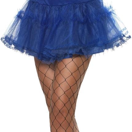 Blue Tulle Petticoat Crinoline Costume Accessory