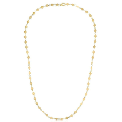 14k Yellow Gold Necklace with Polished Circles