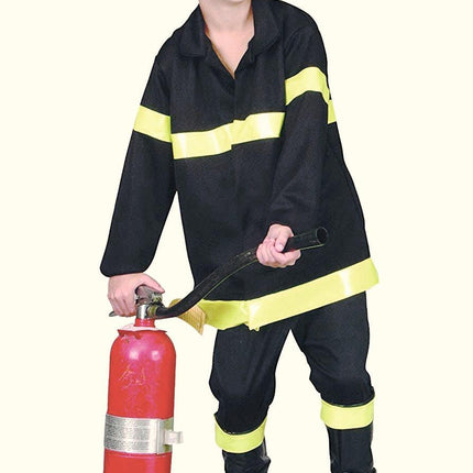 Child Fire Fighter Costume Fireman Size Large 12-14