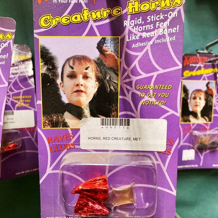 Creature Easy Stick On Red Horns
