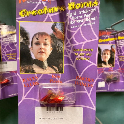 Creature Easy Stick On Red Horns