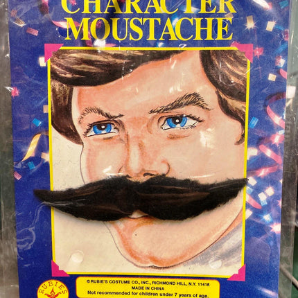 Wing Character Mustache Black