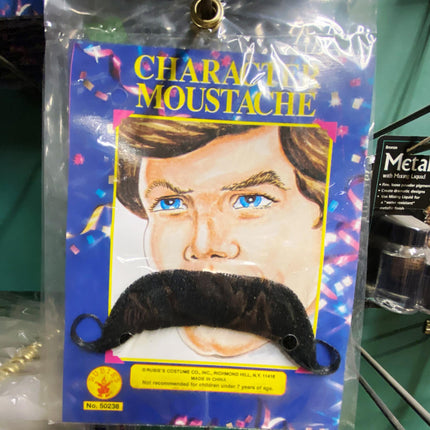 Handlebar Character Mustache Black