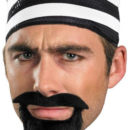 Prisoner Mustache Self Adhesive Facial Hair Disguise