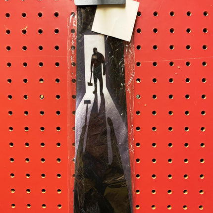 Man With Axe Silhouette Black Halloween Necktie