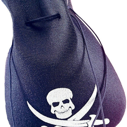 Black Pirate Costume Accessory Coin Pouch