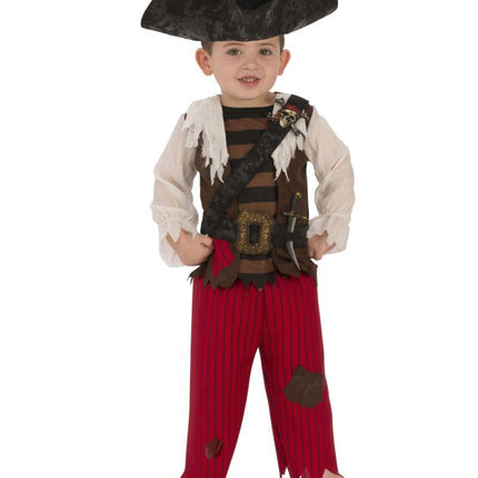 Pirate Matey Child Captain Costume Small