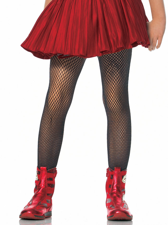 Children's Fishnet Tights - Black - MEDIUM