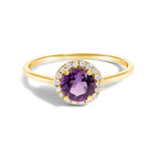 6.5 / Yellow.Gold / Purple Amethyst