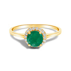 6.5 / Yellow.Gold / Green Emerald
