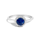 6.5 / White.Gold / Blue Sapphire