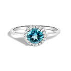 6.5 / White.Gold / Blue Topaz