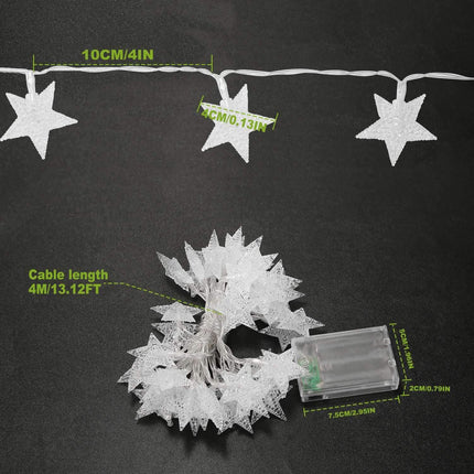 40-LED 13.12FT Star Fairy Lights