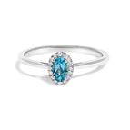 6.5 / White.Gold / Blue Topaz