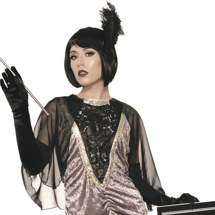 Silver Silent Movie Gray 1920's Flapper Adult Standard Size Costume